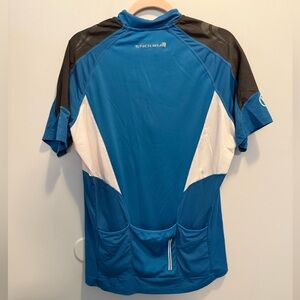 Endura Blue and White Cycling Jersey Large